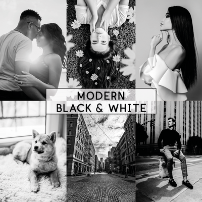 Modern Black & White Preset Mobile